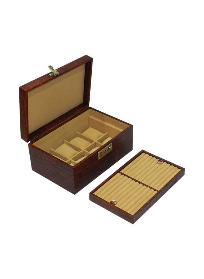 LAVERI LEATHER - unisex Leather Watch Box With Ring Holder - Image 1