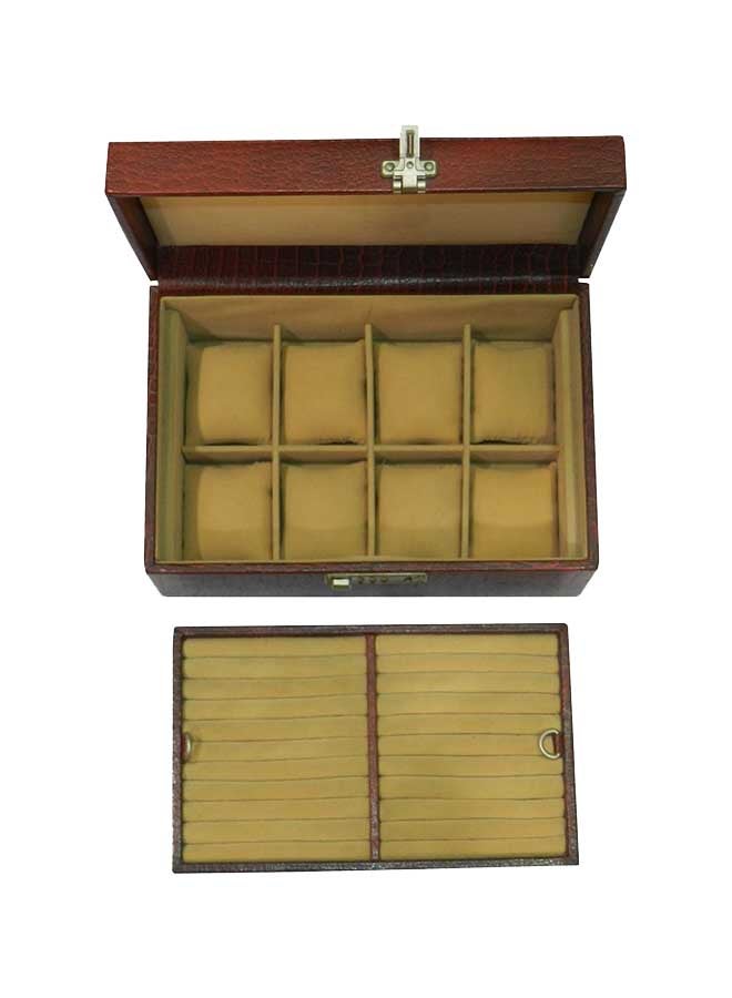 LAVERI LEATHER unisex Leather Watch Box With Ring Holder - Image 2