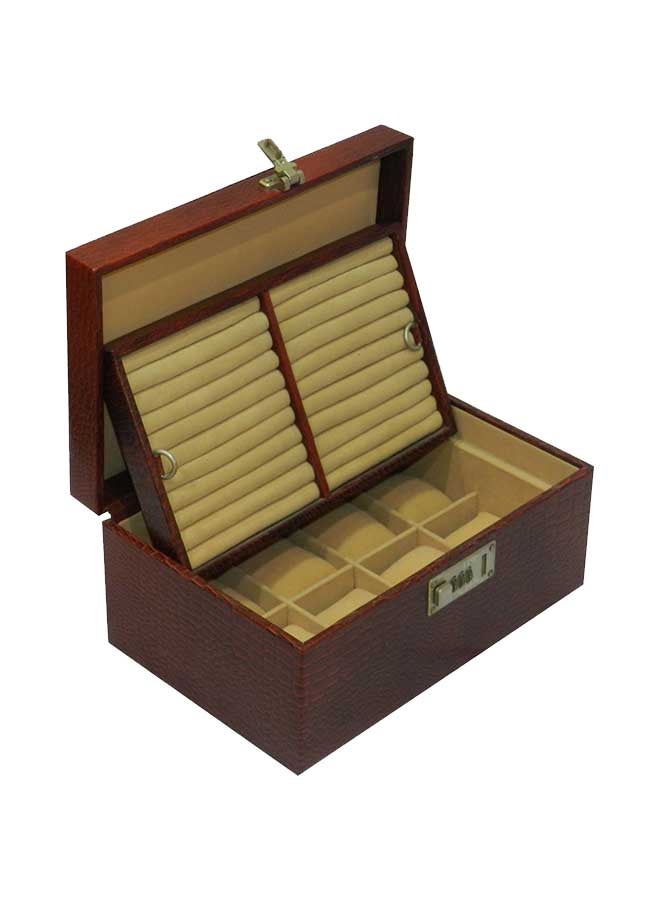 LAVERI LEATHER unisex Leather Watch Box With Ring Holder - Image 4