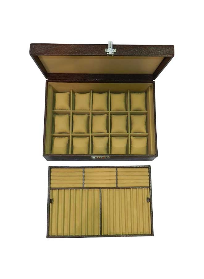 ليفراي صندوق للساعات مزود بحامل للأقلام والخواتم unisex - Image 2