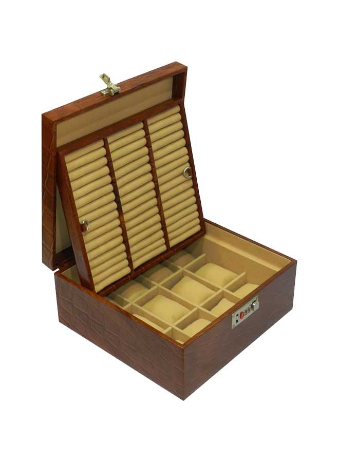 ليفراي علبة من الجلد لحفظ ساعات اليد مع حامل حلقي unisex - Image 3