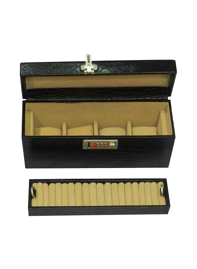 LAVERI LEATHER unisex Watch Organizer Box With Ring Holder - Image 2