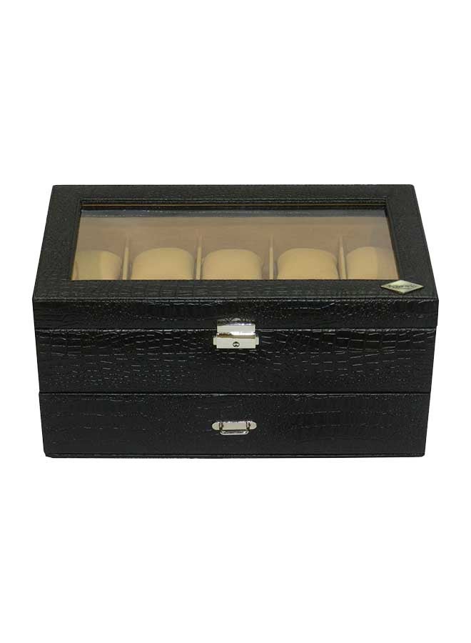 LAVERI LEATHER unisex 20-Grid Designer Watch Box - Image 4