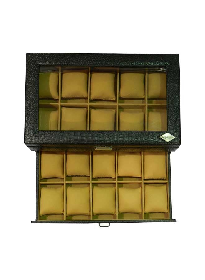 LAVERI LEATHER unisex 20-Grid Designer Watch Box - Image 2