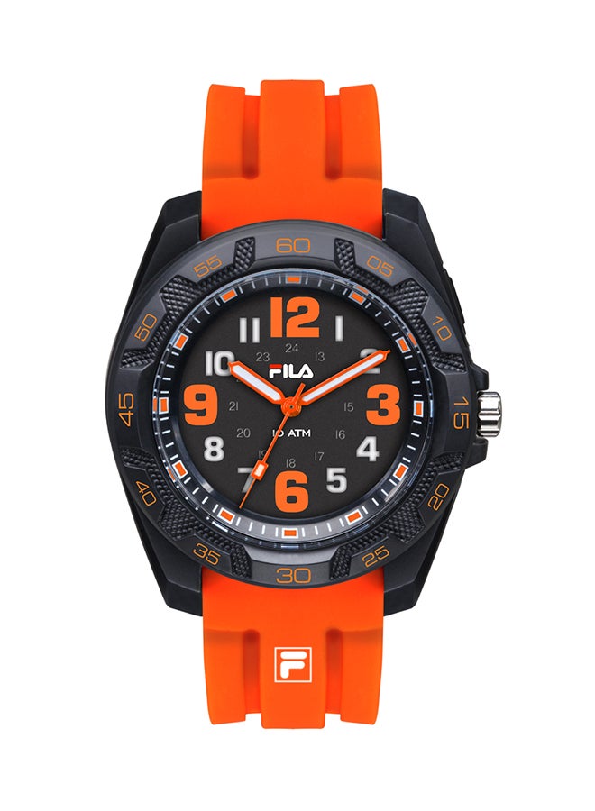 فيلا ساعة بعقارب وسوار من السيليكون طراز 38-091-005 men - Image 1