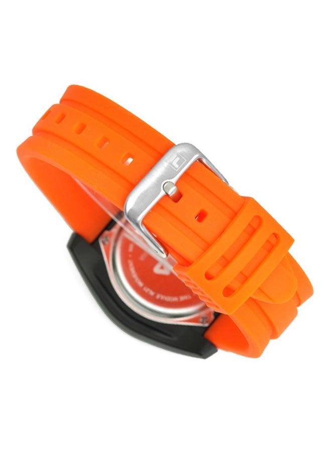 فيلا ساعة بعقارب وسوار من السيليكون طراز 38-091-005 men - Image 2