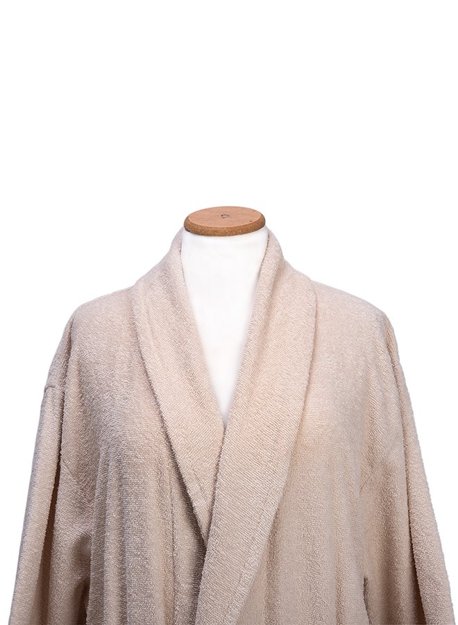 Generic Bath Robe Beige L  - Image 3