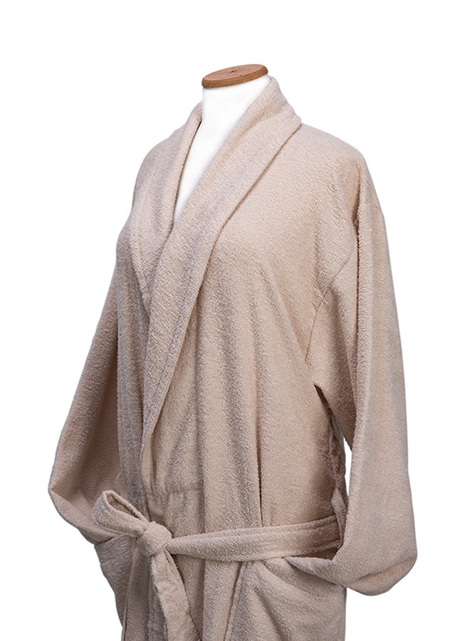 Generic Bath Robe Beige L  - Image 2