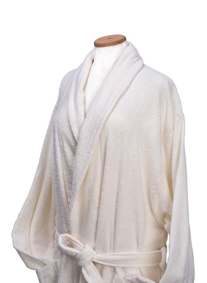 Generic - Bath Robe White Medium - Image 1