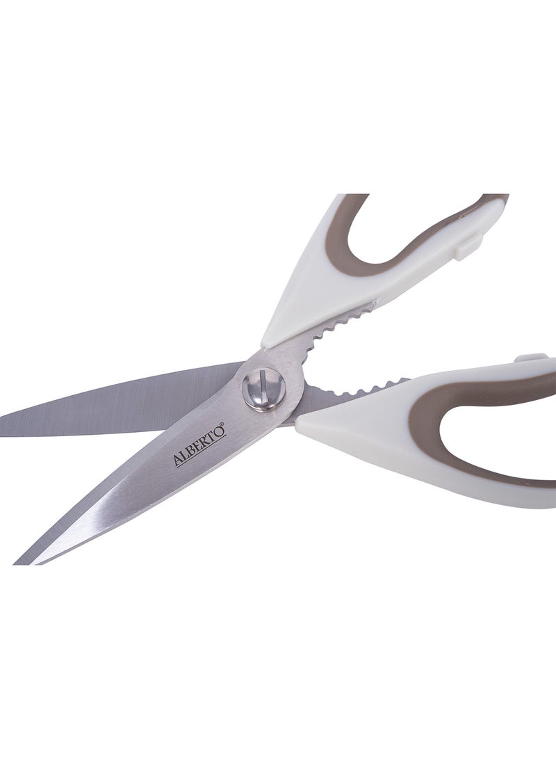 Scissors With Nut Cracker Light Brown 8inch