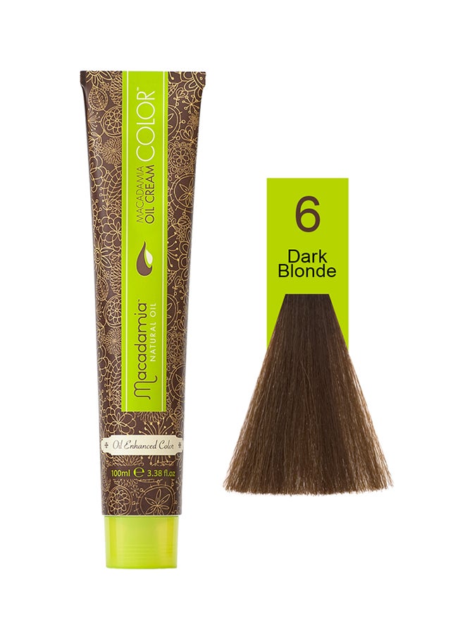 مكاديميا كريم تلوين الشعر بخلاصة الزيوت الطبيعية ترابي داكن 6 100ملليلتر - Image 1