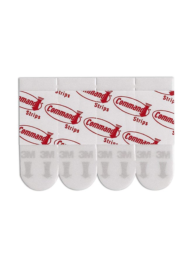 Command 12 Strips Clear Small Refill Set White - Image 1
