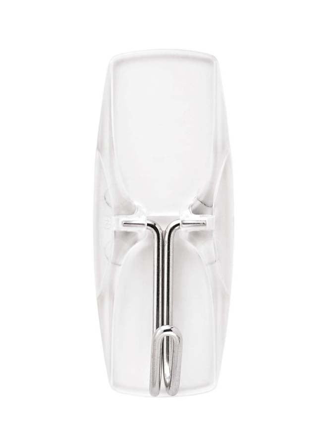2 Hooks, 3 Strips Wire Toggle Hooks White M