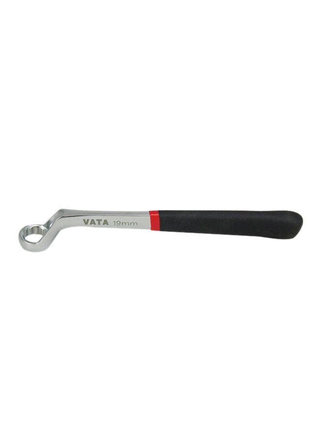 Single Deep Offset Ring Spanner Silver/Black 13mm