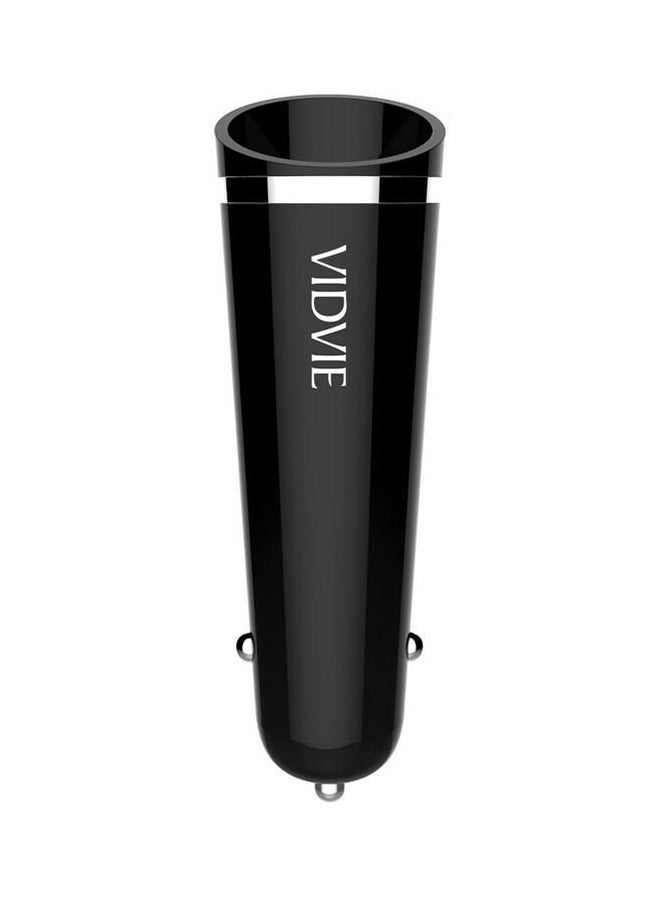 فيدفي شاحن سيارة بمنفذين لهاتف أبل آيفون أسود/فضي - Image 2