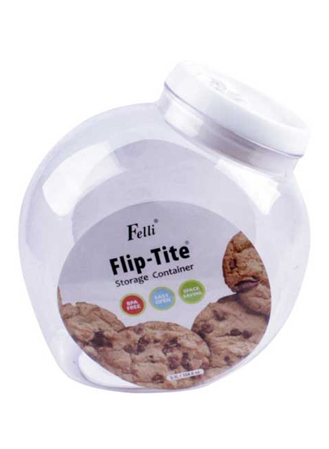 فيلي برطمان كوكيز بغطاء قلاب شفاف