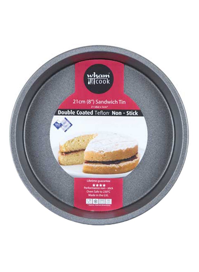 Non Stick Sandwich Tin Grey 21cm - v1541777824/N19558061A_1