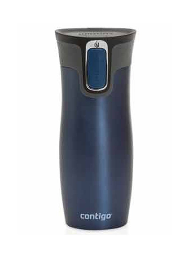 زجاجة موناكو مستديرة مناسبة لأغراض السفر لون أزرق 473ملليلتر