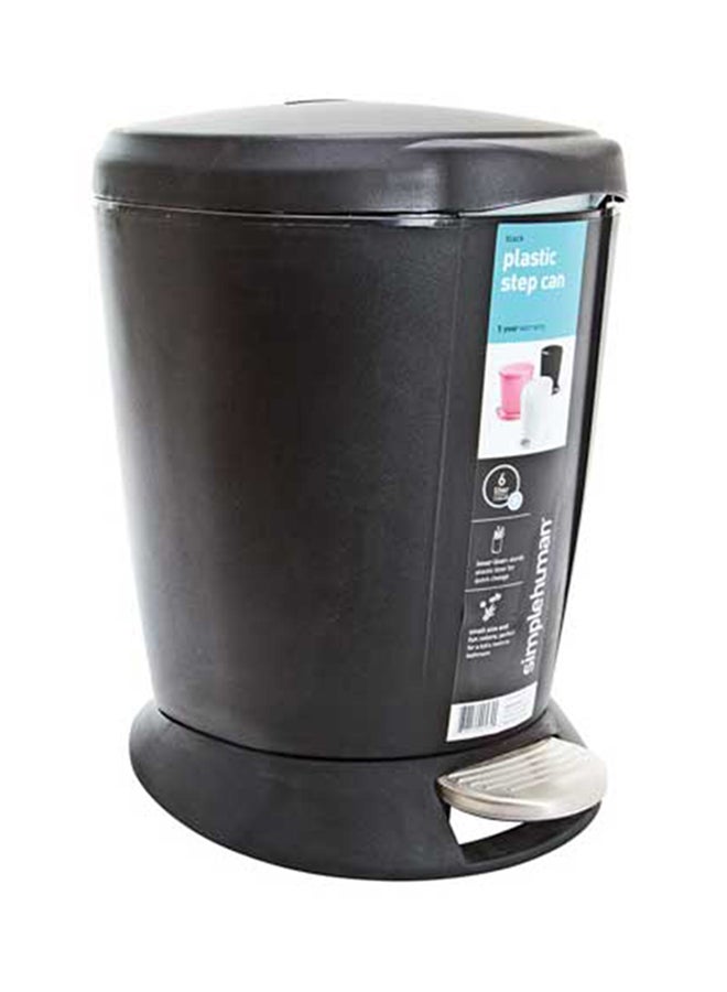 simplehuman Garbage Bin Black 6Liters