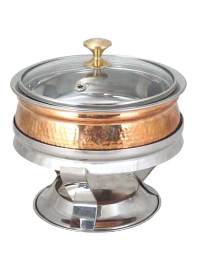 Chaffing Dish With Stand Brown/Silver