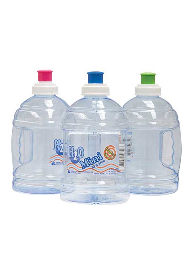 Arrow 3-Piece On The Go Mini Water Bottle Clear/Red/Blue