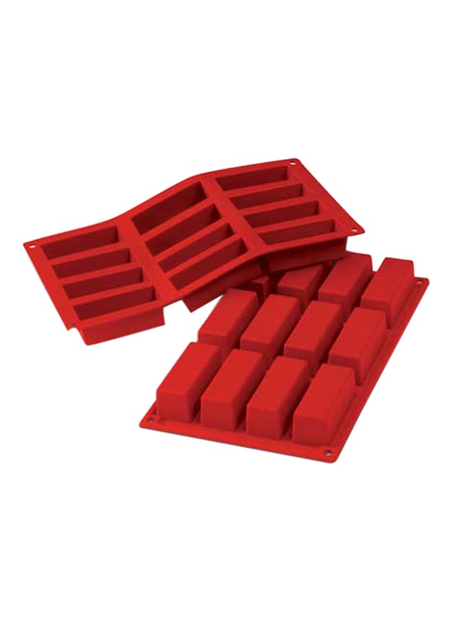 Gamme Gourmet Silicone Cake Mould Red 175 x 30 x 350 MM 