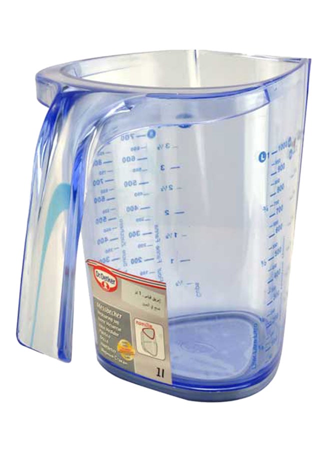 د.أوتكر دورق قياس شفاف/أزرق 1L