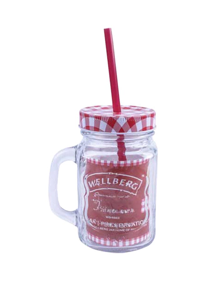 Mason Jar Clear/Red 450ml - v1541777967/N19559505A_1