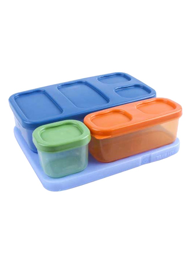 4-Piece Food Container Set Blue/Green/Orange 8.44x2.94x7.88inch - v1541778023/N19559256A_1