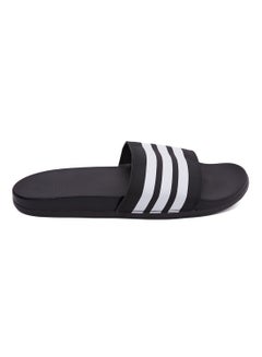Adilette Cloudfoam Plus Stripes Slides Core  Black/Cloud    White