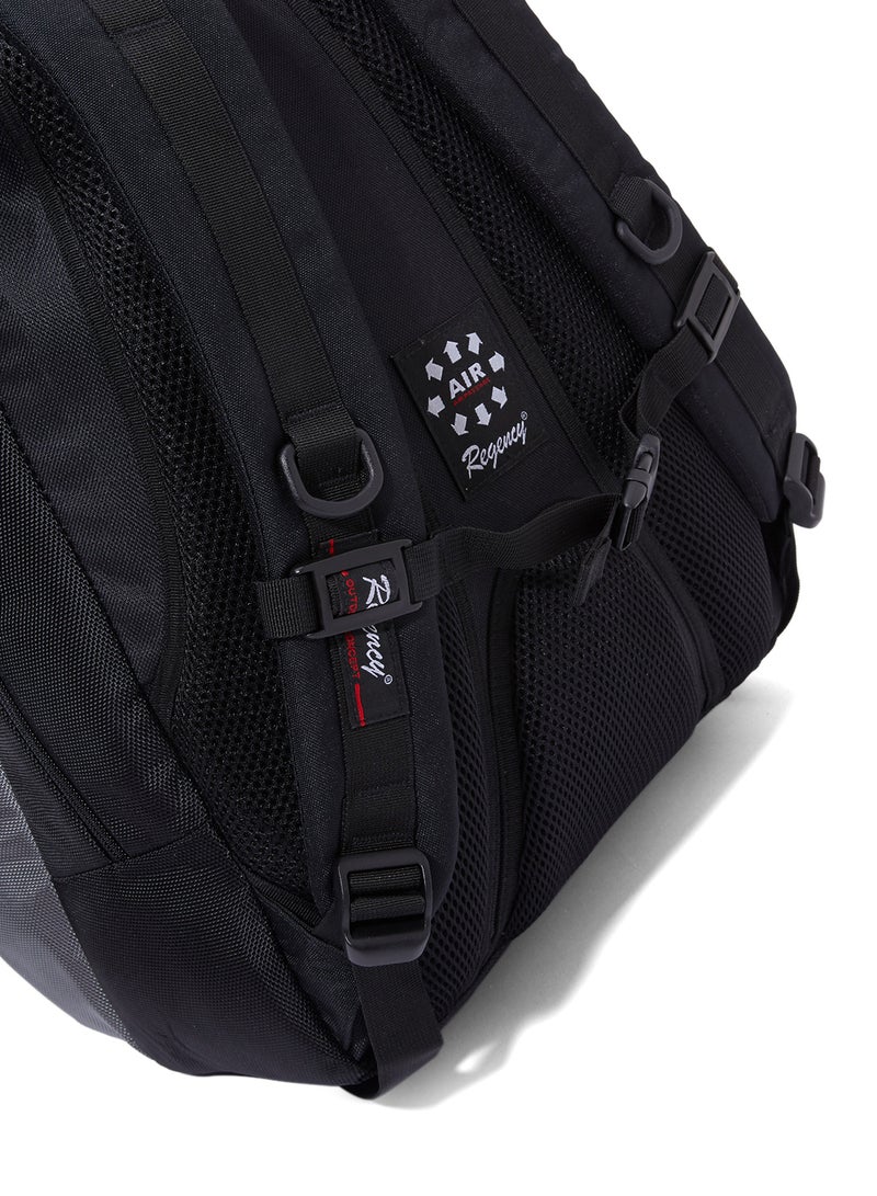 Regency Zipper Closure Backpack Black/Grey - Image 4