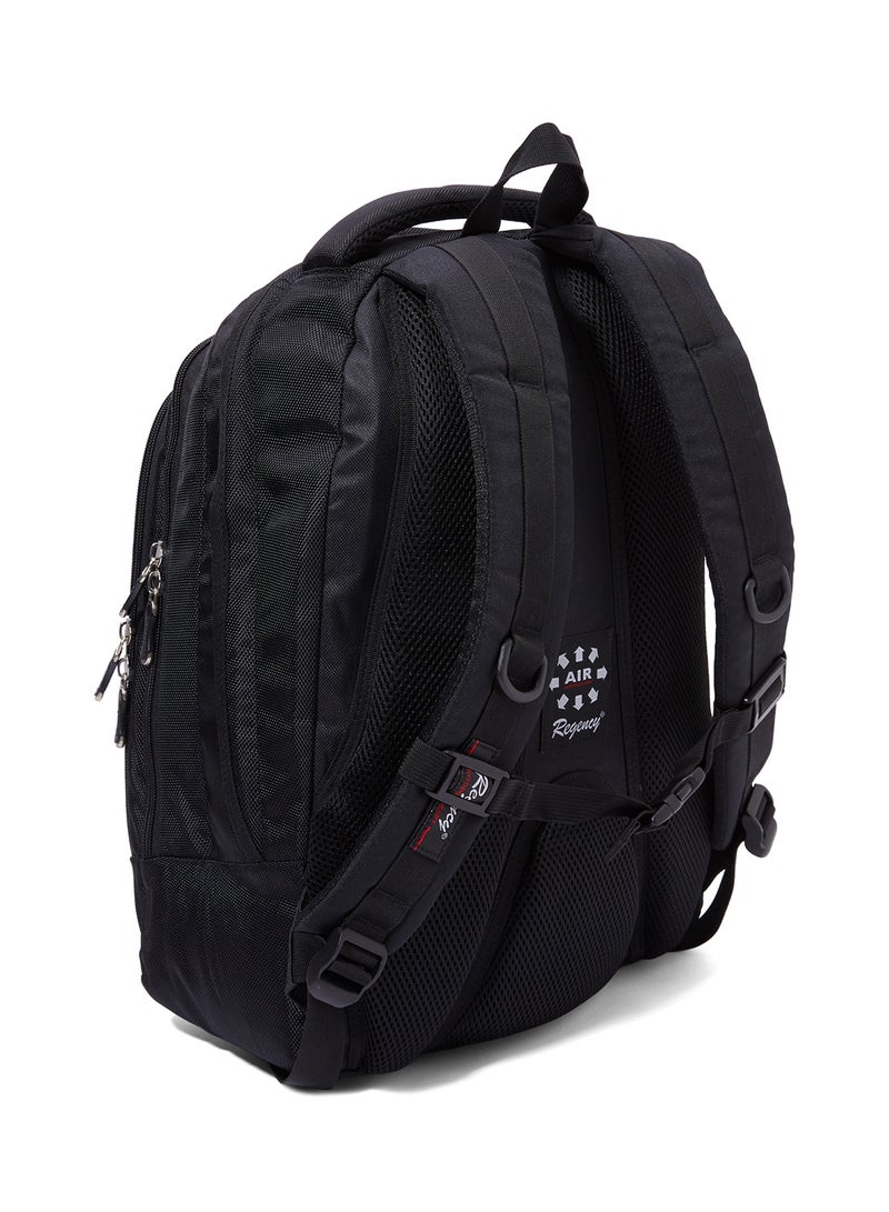 Regency Zipper Closure Backpack Black - Image 2
