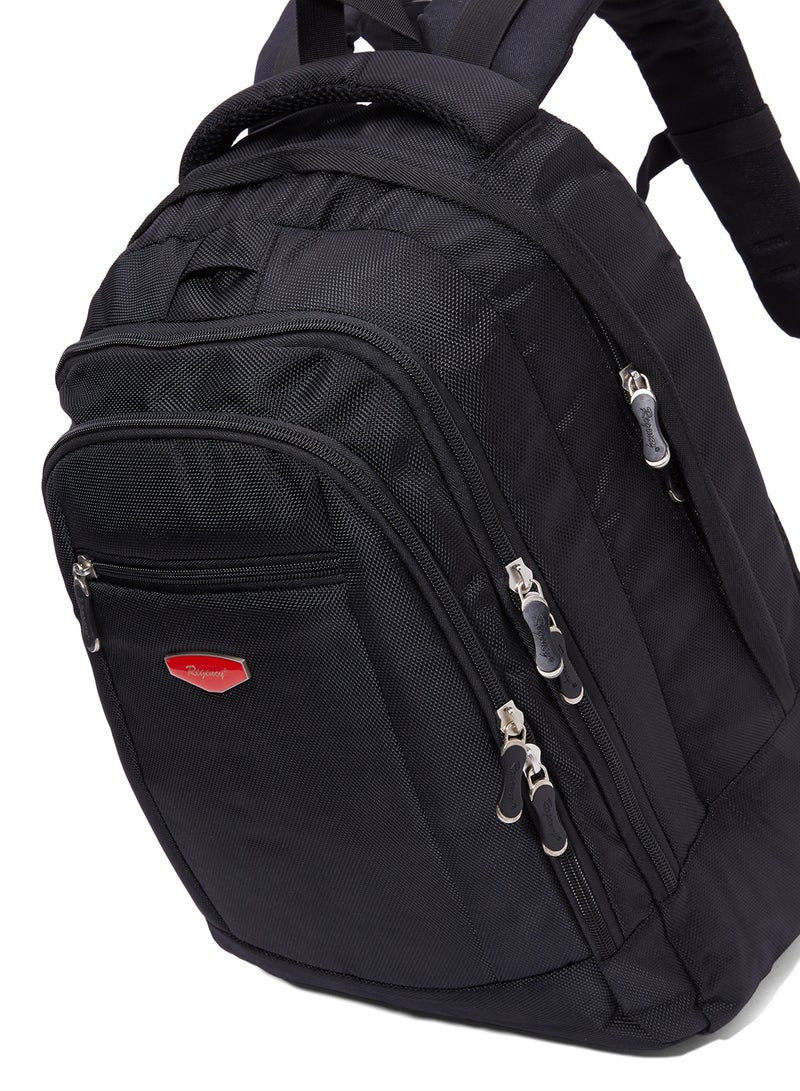 Regency Zipper Closure Backpack Black - Image 3