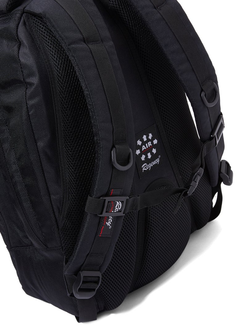 Regency Zipper Closure Backpack Black - Image 4