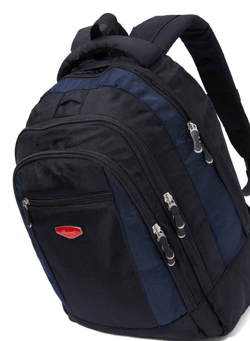 Regency Zipper Closure Backpack Navy Blue - Image 3