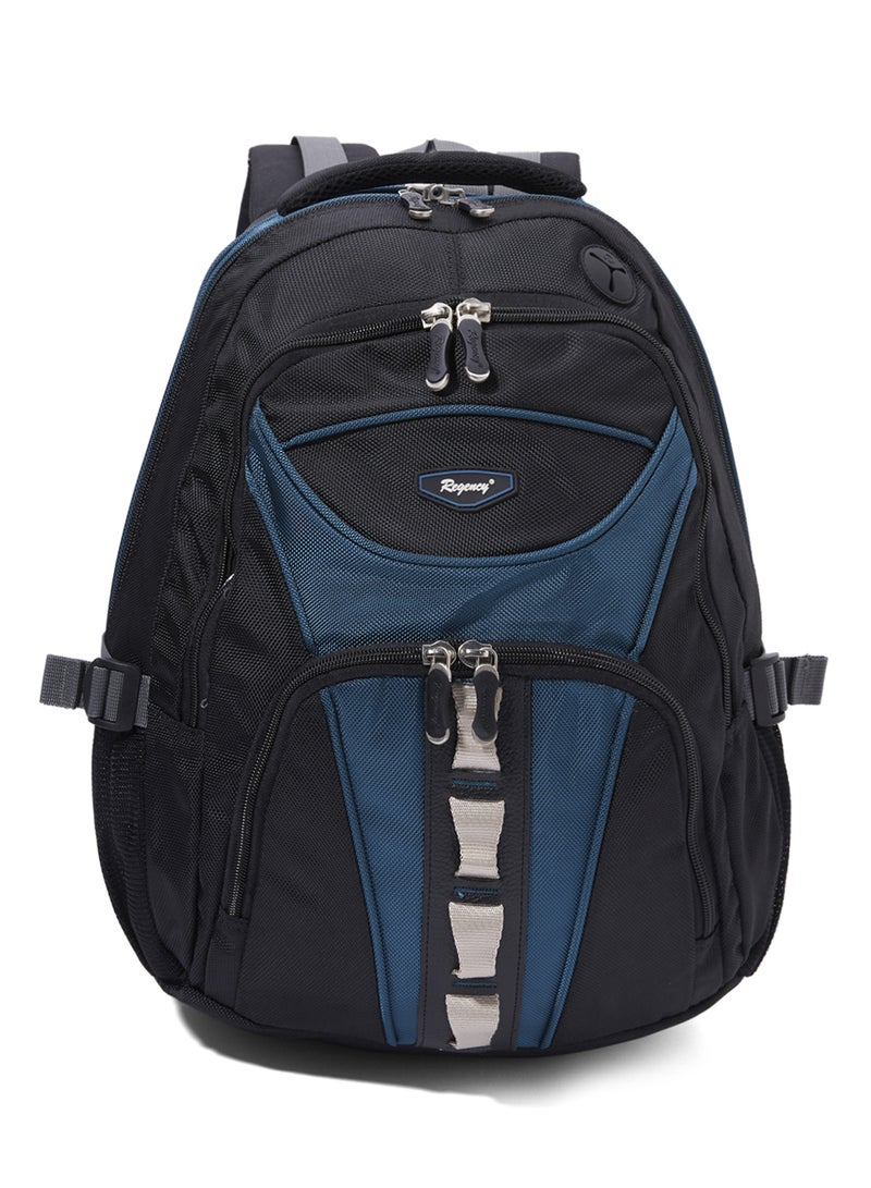 Regency - Zipper Closure Backpack Black/Grey - Image 1