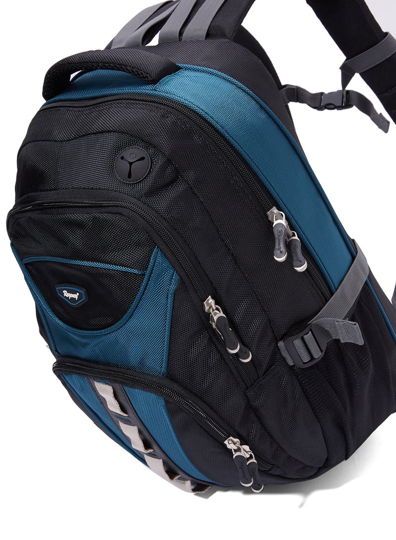 Regency - Zipper Closure Backpack Black/Grey - Image 1