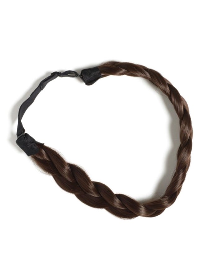Hershesons Braided Headband Copper Brown Large - Image 2
