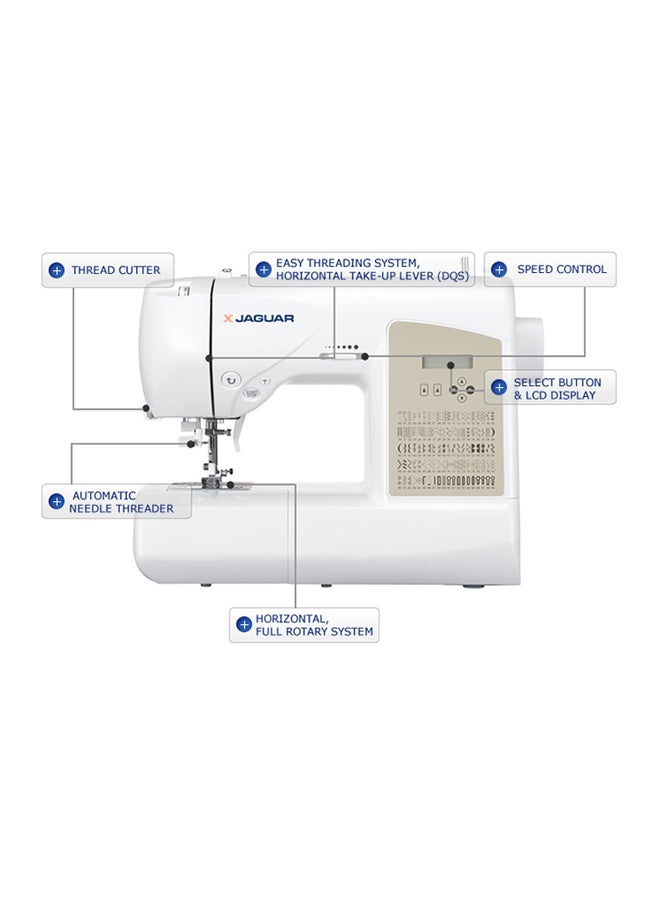 JAGUAR Digital Sewing Machine DQS 402 White/Grey - Image 3