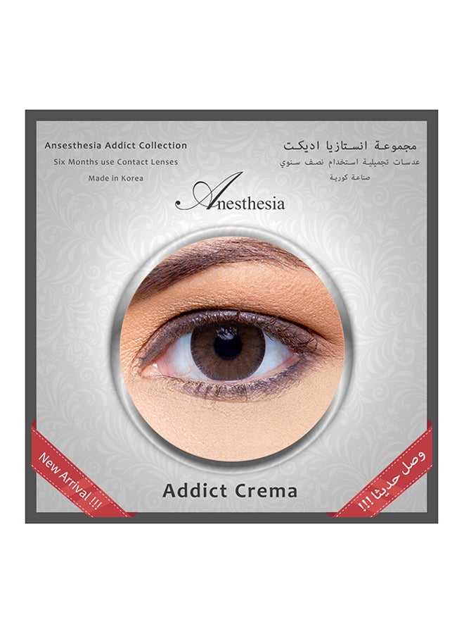 Anesthesia - Addict Crema (Hazelnut) 6 Months Disposable Contact Lenses - Image 1