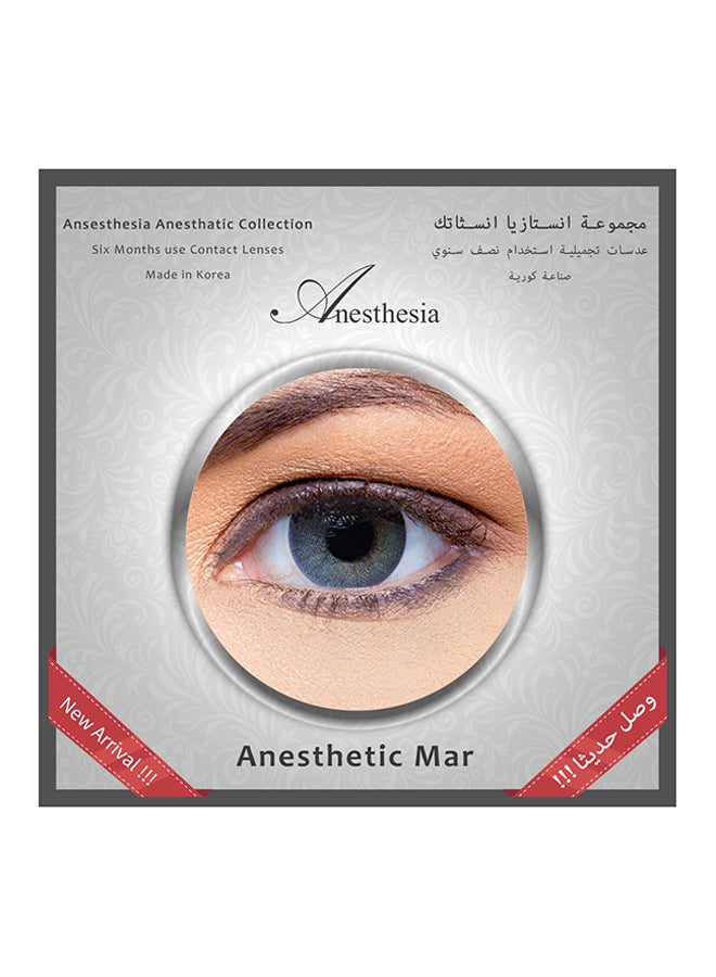 Anesthesia Anesthetic Mar (Turquoise) 6 Months Disposable Contact Lenses  - Image 2