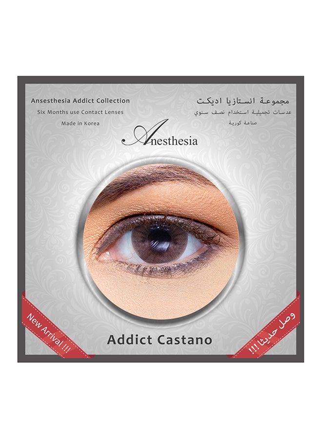 Anesthesia - Addict Castano (Hazel) 6 Months Disposable Contact Lenses - Image 1