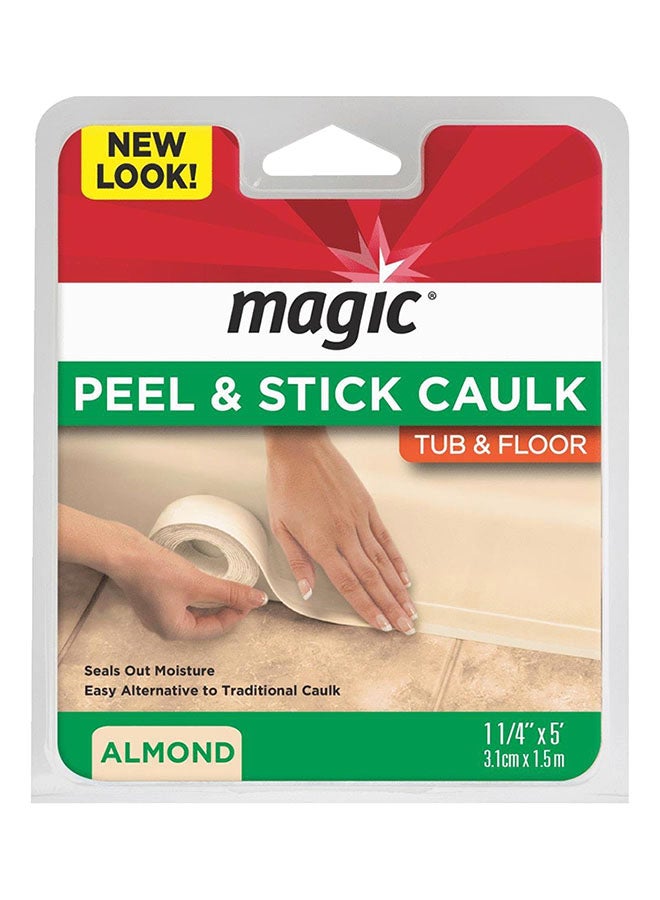 Magic Peel And Stick Caulk Almond
