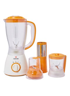 ميباشي خلاط 4 في 1 1.5 ml 400.0 W ME-BL1002OR برتقالي/ أبيض/ شفاف  - Image 1