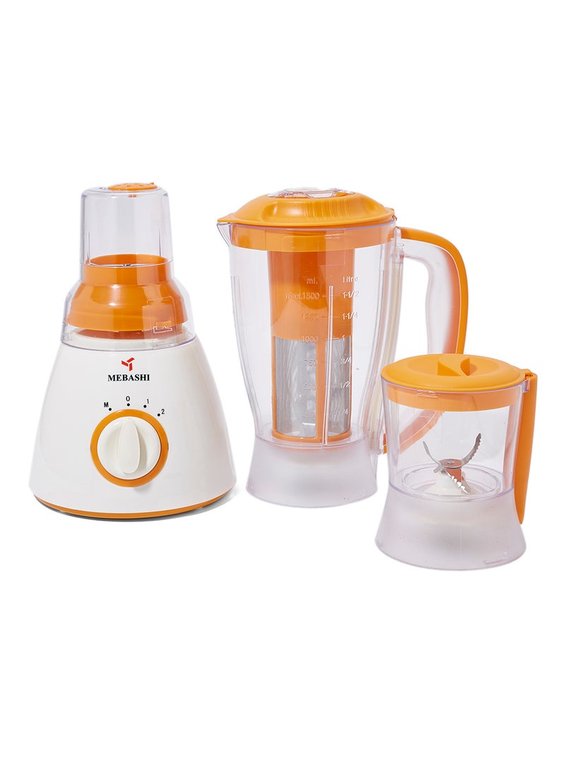 خلاط 4 في 1 1.5 ml 400.0 W ME-BL1002OR برتقالي/ أبيض/ شفاف
