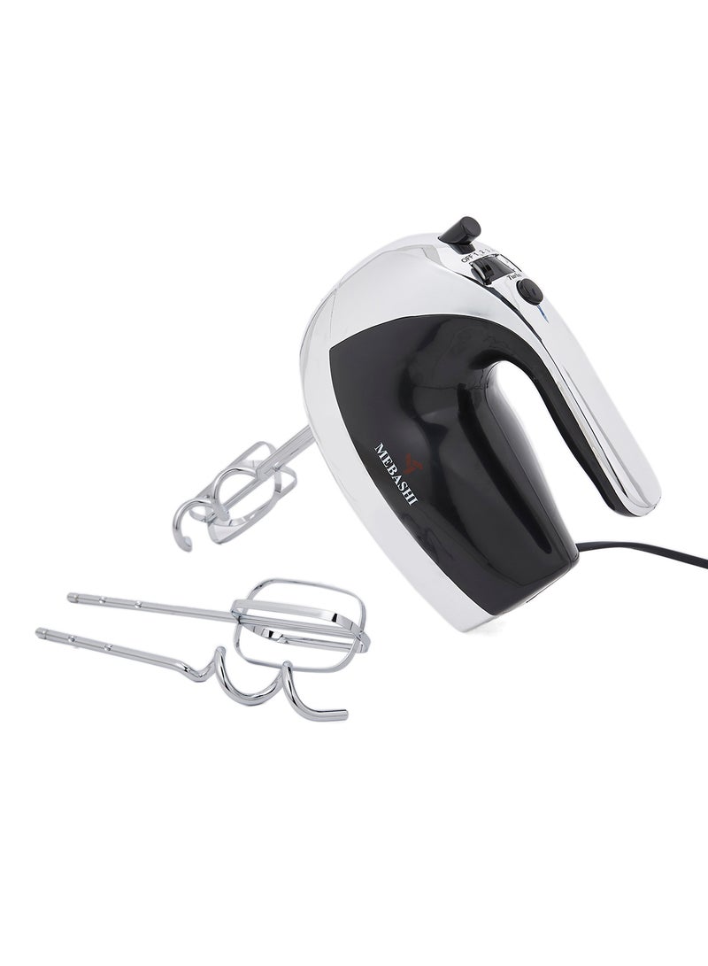 Mebashi Hand Mixer 250W 250.0 W ME-HM8003 Black/Silver - Image 1