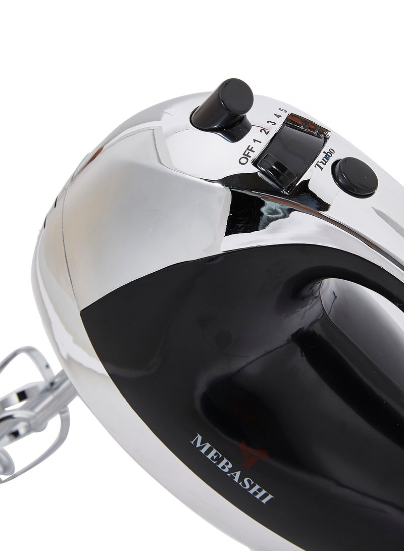 Mebashi Hand Mixer 250W 250.0 W ME-HM8003 Black/Silver - Image 2
