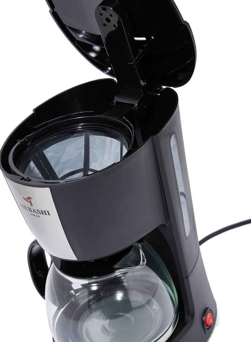 Mebashi Drip Coffee Maker 900.0 W ME-DCM1004 Black/Silver/Clear  - Image 3