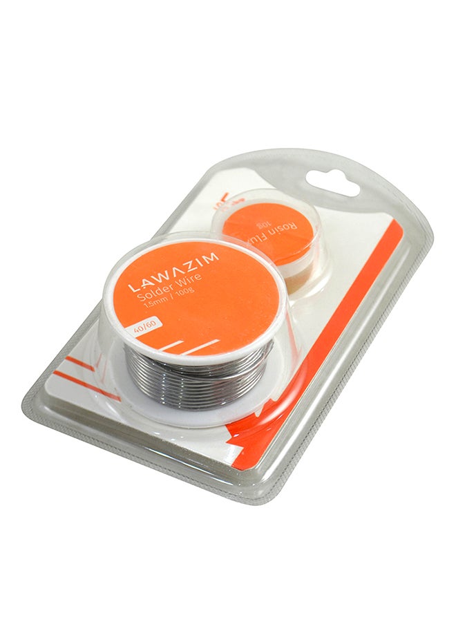 LAWAZIM Solder Core Wire With Resin White/silver