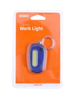 LAWAZIM 2-In-1 Mini Work Light With Keychain Blue 9x5centimeter  - Image 3